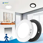 ETL Listed PIR Sensor 7inch 12W Led Ceiling Lights 30S 60S 90S Holding Time Sensor Detective Flush Mount Panel Light